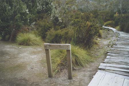 Tasmania Frog Flats Sign 2003